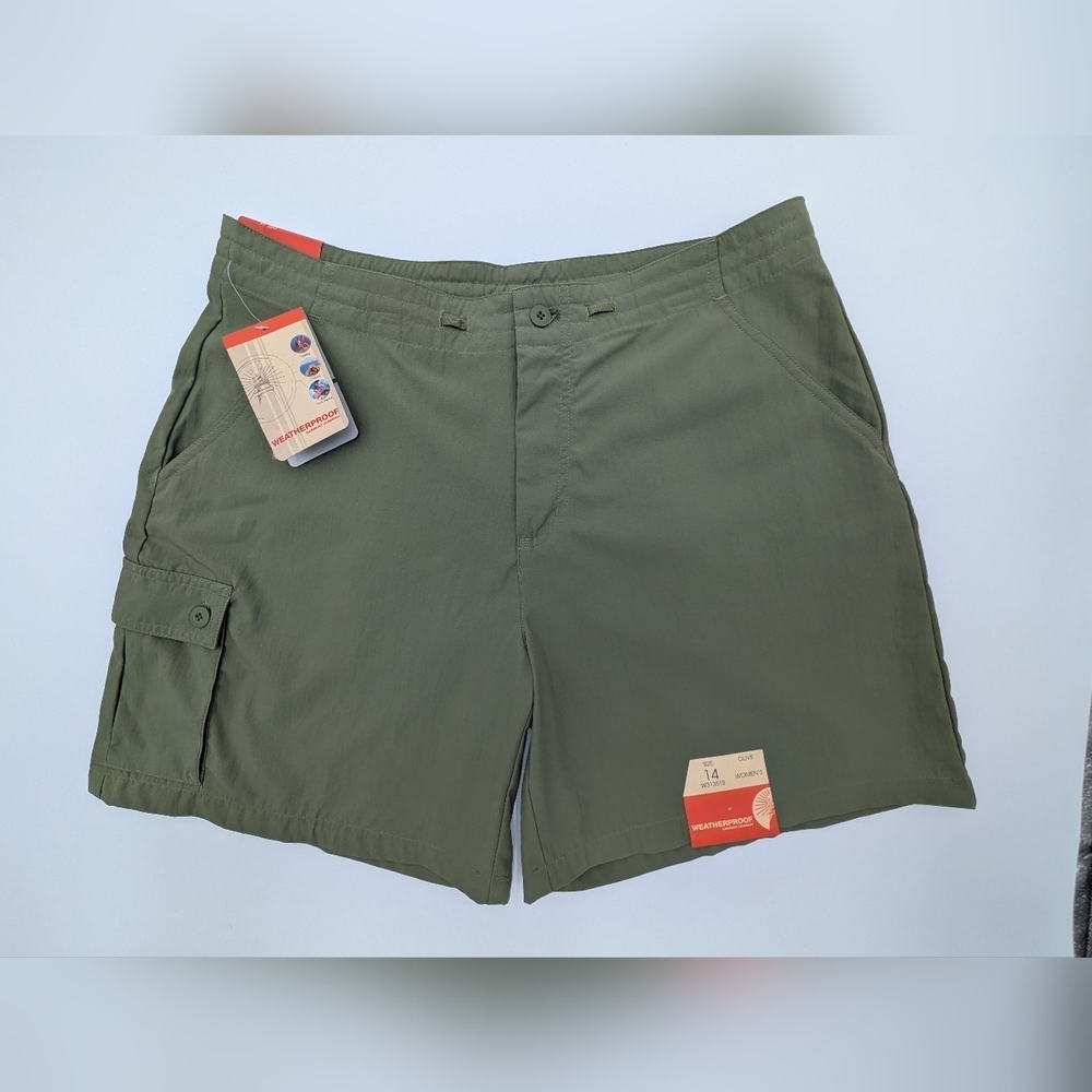 NWT Weatherproof Garment Co Women's Size 14 Olive Green Comfort Polyester/Nylon - Picture 3 of 14